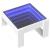 Măsuță de cafea cu LED infinity, alb, 50x53x30 cm GartenMobel Dekor