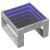 Măsuță de cafea cu LED infinity, gri beton, 50x53x30 cm GartenMobel Dekor