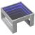Măsuță de cafea cu LED infinity, gri sonoma, 50x53x30 cm GartenMobel Dekor