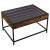 Măsuță de cafea cu LED infinity, stejar fumuriu, 70x50x41 cm GartenMobel Dekor