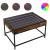 Măsuță de cafea cu LED infinity, stejar fumuriu, 70x50x41 cm GartenMobel Dekor
