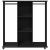 Șifonier cu roți, negru, 102x38x110 cm, lemn prelucrat GartenMobel Dekor