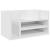 Organizator de birou, alb, 44,5x24x25 cm, lemn prelucrat GartenMobel Dekor
