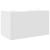 Organizator de birou, alb, 44,5x24x25 cm, lemn prelucrat GartenMobel Dekor