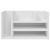 Organizator de birou, alb, 44,5x24x25 cm, lemn prelucrat GartenMobel Dekor
