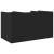 Organizator birou, negru, 44,5x24x25 cm lemn prelucrat GartenMobel Dekor
