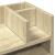 Organizator birou, stejar sonoma, 44,5x24x25 cm lemn prelucrat GartenMobel Dekor