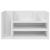 Organizator birou, gri beton, 44,5x24x25 cm lemn prelucrat GartenMobel Dekor