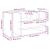 Organizator birou, gri beton, 44,5x24x25 cm lemn prelucrat GartenMobel Dekor