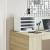 Organizator de birou, alb, 36x26x29,5 cm, lemn prelucrat GartenMobel Dekor