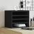 Organizator de birou, negru, 36x26x29,5 cm, lemn prelucrat GartenMobel Dekor