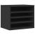 Organizator de birou, negru, 36x26x29,5 cm, lemn prelucrat GartenMobel Dekor