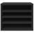 Organizator de birou, negru, 36x26x29,5 cm, lemn prelucrat GartenMobel Dekor