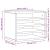 Organizator birou, gri beton, 36x26x29,5 cm lemn prelucrat GartenMobel Dekor