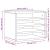 Organizator birou, stejar fumuriu, 36x26x29,5 cm lemn prelucrat GartenMobel Dekor