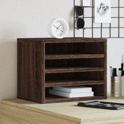 Organizator birou, stejar maro, 36x26x29,5 cm lemn prelucrat GartenMobel Dekor