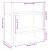 Organizator de birou, alb, 34,5x15,5x35,5 cm, lemn prelucrat GartenMobel Dekor