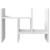 Organizator de birou, alb, 34,5x15,5x35,5 cm, lemn prelucrat GartenMobel Dekor