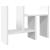 Organizator de birou, alb, 34,5x15,5x35,5 cm, lemn prelucrat GartenMobel Dekor