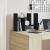Organizator de birou, negru, 34,5x15,5x35,5 cm lemn prelucrat GartenMobel Dekor