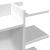 Organizator de birou, alb, 42x21,5x42 cm, lemn prelucrat GartenMobel Dekor