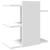 Organizator de birou, alb, 42x21,5x42 cm, lemn prelucrat GartenMobel Dekor