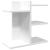 Organizator de birou, alb, 42x21,5x42 cm, lemn prelucrat GartenMobel Dekor
