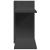 Organizator birou, negru, 42x21,5x42 cm lemn prelucrat GartenMobel Dekor