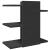 Organizator birou, negru, 42x21,5x42 cm lemn prelucrat GartenMobel Dekor