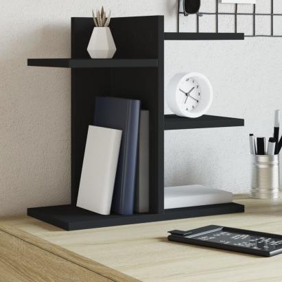 Organizator birou, negru, 42x21,5x42 cm lemn prelucrat GartenMobel Dekor