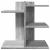 Organizator de birou, gri sonoma, 42x21,5x42 cm lemn prelucrat GartenMobel Dekor