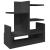Organizator de birou, negru, 49x20x52,5 cm, lemn prelucrat GartenMobel Dekor