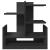 Organizator de birou, negru, 49x20x52,5 cm, lemn prelucrat GartenMobel Dekor