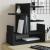 Organizator de birou, negru, 49x20x52,5 cm, lemn prelucrat GartenMobel Dekor