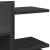 Organizator de birou, negru, 49x20x52,5 cm, lemn prelucrat GartenMobel Dekor