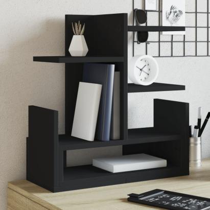 Organizator de birou, negru, 49x20x52,5 cm, lemn prelucrat GartenMobel Dekor