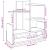 Organizator birou, stejar sonoma, 49x20x52,5 cm lemn prelucrat GartenMobel Dekor