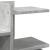 Organizator birou, gri beton, 49x20x52,5 cm lemn prelucrat GartenMobel Dekor
