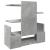 Organizator birou, gri beton, 49x20x52,5 cm lemn prelucrat GartenMobel Dekor