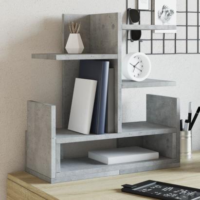 Organizator birou, gri beton, 49x20x52,5 cm lemn prelucrat GartenMobel Dekor