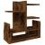Organizator birou, stejar fumuriu, 49x20x52,5 cm lemn prelucrat GartenMobel Dekor