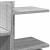 Organizator birou, gri sonoma, 49x20x52,5 cm lemn prelucrat GartenMobel Dekor