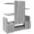 Organizator birou, gri sonoma, 49x20x52,5 cm lemn prelucrat GartenMobel Dekor