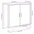 Dulap, stejar fumuriu, 78x35,5x74,5 cm, lemn prelucrat GartenMobel Dekor
