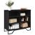 Dulap, negru, 91x35,5x74,5 cm, lemn prelucrat GartenMobel Dekor