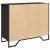 Dulap, negru, 91x35,5x74,5 cm, lemn prelucrat GartenMobel Dekor