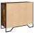 Dulap, stejar fumuriu, 91x35,5x74,5 cm, lemn prelucrat GartenMobel Dekor