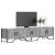 Dulap TV, gri sonoma, 180x34x41 cm, lemn prelucrat GartenMobel Dekor