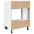 Dulap pentru cuptor, stejar Sonoma, 60 x 46 x 81,5 cm, PAL GartenMobel Dekor