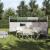 Paravan de camping, verde, 366x152x152 cm, impermeabil GartenMobel Dekor